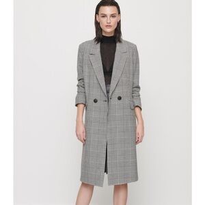 Dynamite long plaid coat